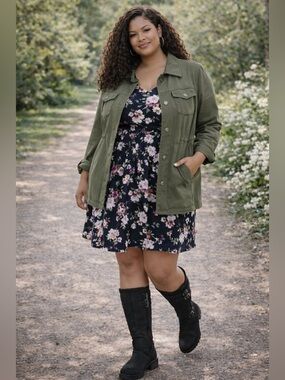 Cute boots! PENN wide width calf winter Black Knee-High Boots with Buckle Detail